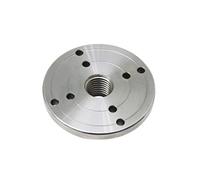 wood lathe chuck, 4" Steel Wood Lathe Chuck Face Plate, M33 X 3.5 / 1inch X 8TPI/ M18 X 2.5 Thread Flange Faceplate, Woodworking Turning Tools Accessories(M33 X 3.5)