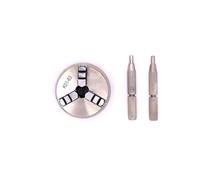 Wood Lathe Chuck K01-63 3 Jaw Self-Centering Manual Wood Lathe Chuck Set with M14-1 Thread