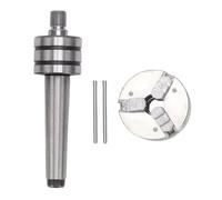 Wood Lathe Chuck Set, 3-Jaw, MT2 Arbor, 10-35mm Clamping
