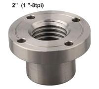 Wood Lathe Face Plate 1-8TPI Thread for Turning Machine Chuck Flange, 2 Inch 3 Inch 4 Inch Steel Faceplate Compatible with Woodworking Lathe 2inch
