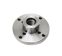 Wood Lathe faceplate,Lathe Chuck, 4'' Wood Lathe Face Plate Accessories Wear-Resistant, Practical, for M33 X 3.5 Threaded Woodworking Machine Turning Chuck Faceplate(100mm M33x3.5)