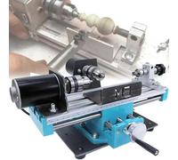 Wood Lathe Machine for DIY Beads, Micro Metal Lathe with 7 Adjustable Speeds, Ideal for Woodworking Projects and Crafting Buddha Pears