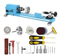 Wood Lathe Mini Multipurpose Lathe Machine Lathe Cutting Polishing Professional Lathe Tool Kit