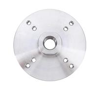 Wood Lathe Steel Faceplate 6 Inch | 1in - 8TPI Spindle Adapter for Bowl Turning/Small Projects | 33mm Extension, 8 Screw Holes for Secure Mounting