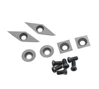Wood Lathe Turning Tools Carbide Insert Set with Screws Featuring Carbide Material for Reliable Performance