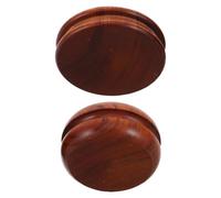 Wood Leather Burnishing Polishing Tools for Precision Polishing Leather Round 2pcs Portable Design for for Studio and Crafting Projects Studio and Crafting Projects