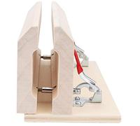 Wood Leather Lacing Stitching Retaining Clip Tool DIY Sewing Hand Tool Set Lacing Pony Horse Clamp Table for DIY Craft Making Repairing