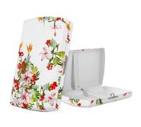 Wood Look Mini Metal Cigarette Case, Holds 12pcs King Size 84mm Regular Cigarettes, Doesn't Fit 100's and Can't Hold Credit Card (White Patterned, King Size 12pcs)