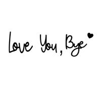 Wood Love You Bye Script Signs Set Door Entrance Decors Romantics Wall Hanging Signs For Home Entryway Hallway Plaques Love You Bye Sign