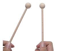 Wood Mallets Percussion Sticks for Xylophone, Chime, Wood Block, Glockenspiel and Bells, 8 Inch Long