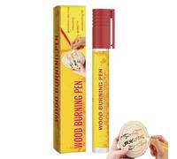 Wood Marker Pen Wood Pen Wood Burning Pen Waterproof Oil Based Ink with Hard Nib | Pyrography Tool, Portable Wood Burning Tool for Arts