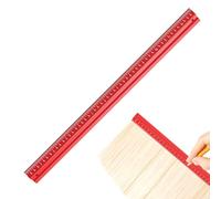 Wood Marking Ruler - Aluminum Horizontal Gauge V Tracing Tool | 12 Inch Imperial Guide for Builders, Workshops, Home Renovation and Crafts