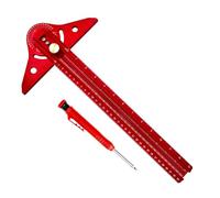 Wood Marking Tool,Angle Gauge for Woodworking - Multi-functional Aluminum Ruler Adjustable, Accurate and Lightweight for Framing and Construction