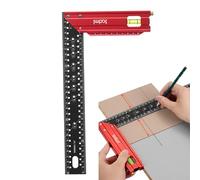Wood Marking Tools, Precision Square Woodworking, Measuring Tool Work Ruler, Aluminum Carpenter Ruler, Multifunctional Right Angle Ruler, Ruler