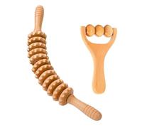 Wood Massage Roller, Body Roller Cellulite CurvedWood Therapy MassageRoller Tools Wood Therapy MassageTools for Body Sculpting Fascia Release & Lymphatic Drainage Wooden Massager