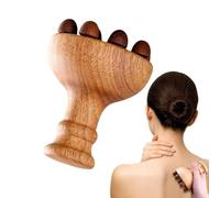 Wood Massage Tool - Oak | 12 Bead Massage Brush Soothing Body Massager
