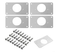 Wood Mending Plate 90x50mm for Drawer Wardrobe Fix(4pc-A) | Hot-dip galvanized coating, for proof, heavy load bearing, indoor outdoor use, durable