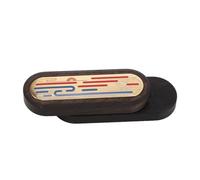 Wood Metal Fingertip Slider Toy, Pocket Size Toy for Stress Relief, for Timing, Breaking Bad Habits, Meditation