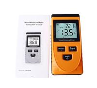 Wood Meter Non Destructive Induction Pinless Tester Multifunction Digital Detector 8 Levels for Professionals ABS Material Yellow