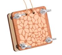 Wood Micro Flower Pressing Kit, Mini Pocket Flower Press, DIY Arts Dried Flowers Leaf Plant Press Kit, Tiny Plant Preservation Tools for Arts and Crafts Lover Compact Pocket Sized Tool (Style1)