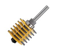 Wood Milling Cutter 1pc 8mm Shank12mm Shank 2 Teeth Adjustable Finger Joint Router Bit Tenon Cutter Industrial Grade for Wood Tool Router Bit(12mm Shank)