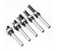 Wood Milling Cutter 1PCS 6mm 1/4"Shank Bearing Straight Router Bit Woodworking Tools Router Bit(6x12.7x9.53mm)