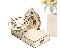 Wood Model Kit Set - Mechanical Gear Science Toy, 3D Assembly Craft | Educational Engineering Construction Activity System, Wooden Track ]Puzzle Design Durable Precision Cut Parts With Home School Tra