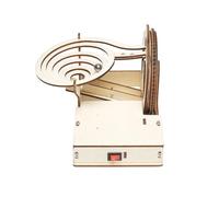 Wood Model Kits - Wooden Mechanical Puzzle Gear Track Toy, Hands On Learning Engineering Toy Encouraging Problem Solving Focus, DIY Craft Model | Birthday Party Indoor Outdoor School