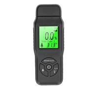 Wood Moisture Meter Large LCD High Accuracy Broad Range ATC Function Water Leaking Detector for Woodworking Building Construction Floor Installers ABS 130x45x27mm