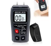 Wood Moisture Meter Moisture Meters for Logs Digital Timber Damp Tester LCD Display Dampness Measure Detector for Cordwood Furniture Floor Wall Wood Building Humidity Measuring with 9V Battery 1PC
