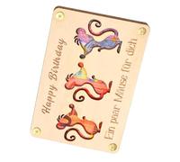 Wood Money Holder for Cash | Check Wallet Cash Pocket Wallet - Cartoon Animal Clutch Wallet, Desk Decor Cute Purse, Wooden Cash Holder, Money Storage Organizer