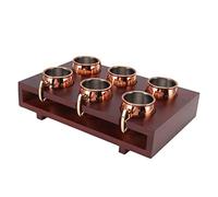 Wood Moscow Mule Mugs Set Fine Workmanship Cocktail Mug for Restaurants, Hotels Resistant