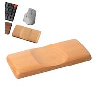 Wood Mouse Wrist Rest - 6.3x3.1x0.8in, Ergonomic Walnut Palm Support, Solid Wood Mouse Pad Guard, Comfortable Desktop Accessory for Keyboard Ḿouse, Durable Office Home Use | Setup