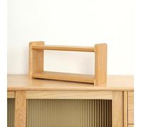 Wood Multi-Layer Coffee Mug Display Rack Teaware Desktop Shelf Storage Holder Countertop Open Mug Holder Kitchen Counter Shelf for Tea Coffee(Cherry wood color,40*13.5*20cm/15.7*5.3*7.9in)