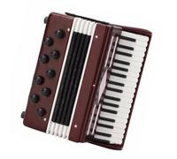 Wood Musical Instruments Collection Decorative Ornaments Mini Accordion Miniature Model Decoration Gifts 6cm Musical Instrument Model Miniature