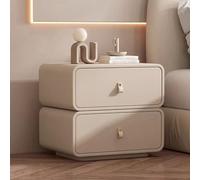 Wood Nightstand with 2 Drawers, Modern Side Table for Bedroom Furniture, Small Storage Bedside Table, End Table with Storage Cabinet