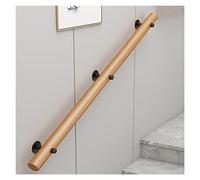 Wood Non-Slip Stair Support Rod - 2m/3.5m/3.6m/4m/4.2m/6m/7m/8m for Interior Remodeling - Corridor/Doorway/Hospital Wall Safety Rail Design (50cm/1.6ft Section)
