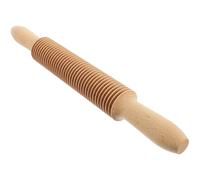 Wood Noodle Cutter Rolling Pin, Beechwood Pastry Roller for Baking