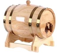 Wood Oak Wine Barrel for Aging and Storing Wine and Spirits, Retro Timber Design