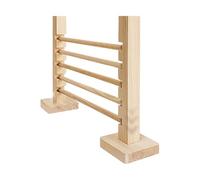 Wood Obstacle Game - Dog Agility Hurdles Trainer, Natural Wood Jump Bar Set With Adjustable Height, Easy To & Stable Base | Agility Training Obstacle Toy For Dogs, Rabbits & Small Pets Indoor