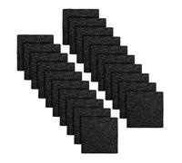 Wood Odor Filter - 8cm Trash Can Smell Eliminator | Charcoal Odor Eliminator Stick On Deodorizer Refills for Home Kitchen Bathroom Office Dorm Compost Container Smell Control