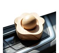 Wood Oil Diffuser Ball Design Aromatherapy Diffuser 1.7 Inch Silent Powerless Car Nozzle for Home Bedroom Hotel Office Desk Car Natural Diffusers Portable D