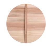 Wood Pan Lid Round Skillet Cover Anti Scalding Lightweight 28cm