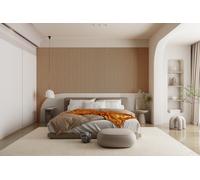 Wood Panel Co 2 Pack Acoustic wood slat wall panel in Classic Oak. 240cm x 60cm in Light Oak | Size: 240 cm x 60 cm Wood Panel Co Light Oak 240 cm x 60 cm