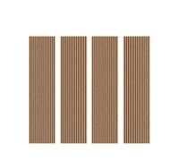 Wood Panel Co Acoustic wood slat wall panel in Classic Oak 240cm x 60cm 4 PACK in Light Oak | Size: 240 cm x 60 cm Wood Panel Co Light Oak 240 cm x 60 cm