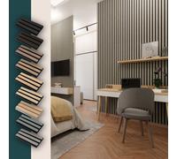 Wood Panel Co Acoustic wood slat wall panel in Grey Oak in Light Grey | Size: 1 Pack Wood Panel Co Light Grey 1 Pack