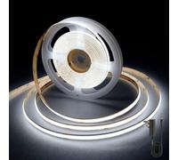 Wood Panel Co Cob Led Strip Lights 6500K Cool 5M, Cuttable And Flexible, 5 Year Guarantee