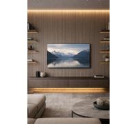 Wood Panel Co Modern Fluted Wall Panels For Feature & Media Walls Water-Resistant, Fir Easy Install In Amalfi Cream Linen