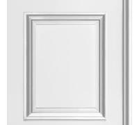 Wood Panel Effect Wallpaper White Grey Classic Traditional 10m Roll | With realistic detail, ideal for a contemporary feature wall in a bedroom, dining room or living room, 53cm straight match
