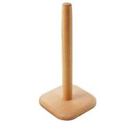 Wood Paper Towel Holder, Standing Wooden Paper Towel Stand Yarn Holder Spool Organizer with Base for Kitchen Countertop Dining Table